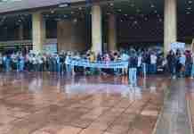 Trabajadores marcharon hacia el Ministerio del Trabajo por un salario “justo y digno”